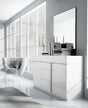 Granada 120 Dresser And Mirror - Granadadresserwhite-M | ESF