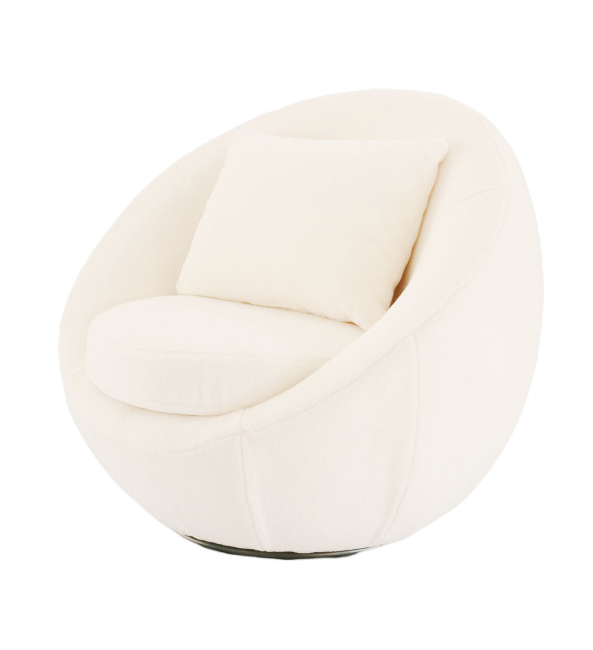 Vig Furniture Modrest Gypsum - Modern White Swivel Accent Chair