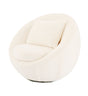 Vig Furniture Modrest Gypsum - Modern White Swivel Accent Chair