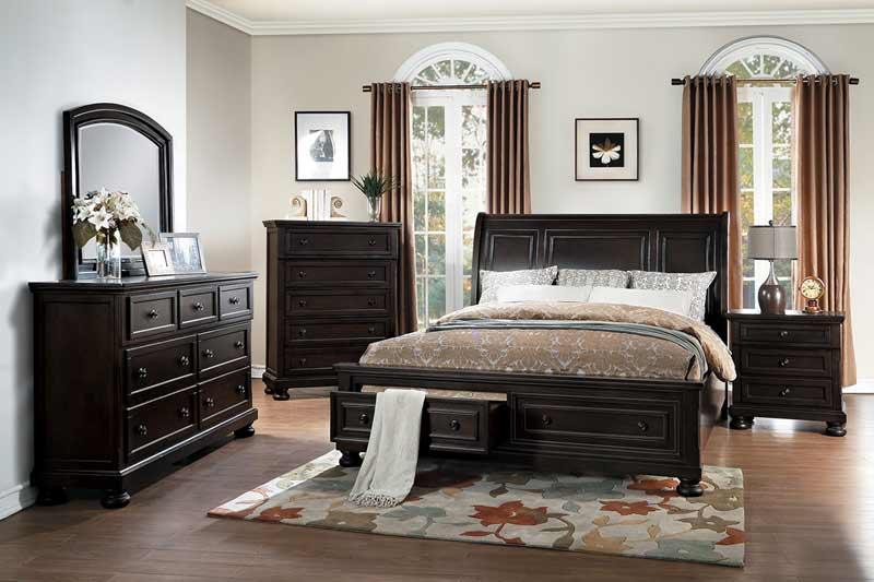 Begonia 5 Piece Eastern King Bedroom Set 1718Kgy - 1Ek - 9 | Homelegance | Home Elegance USA
