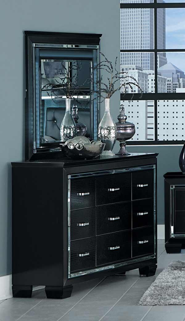 Homelegance - Allura Dresser With Mirror - 1916Bk-5-1916Bk-6