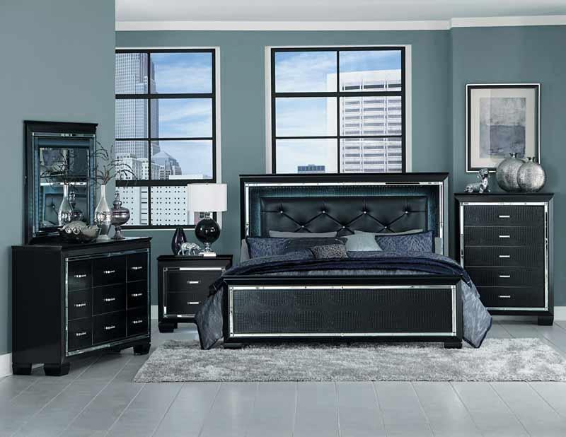 Allura 5 Piece Queen Bedroom Set 1916Bk - 1 - 9 | Homelegance | Home Elegance USA