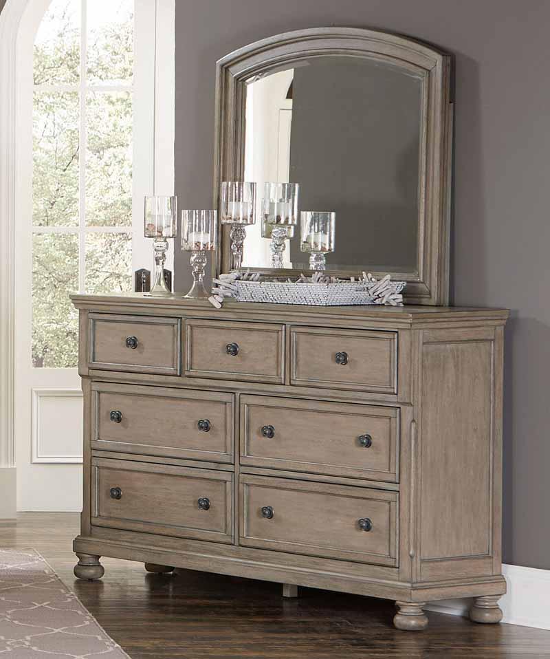 Homelegance - Bethel Dresser With Mirror - 2259Gy-5-6