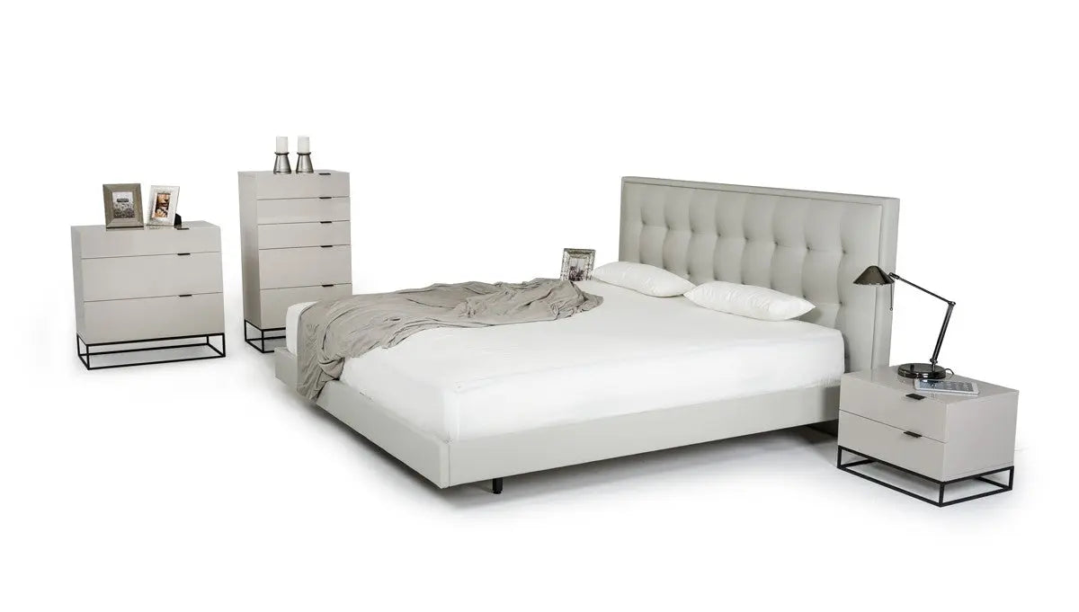 Vig Furniture - Modrest Hera Modern Grey Nightstand - Vgcnhera-Ns