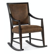 Big Sky Leather Casual Rocking Chair in Charred Timber - Hooker Furniture