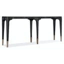 Chapman 80-Inch Narrow Console Table with Forged Pewter Accents | Hooker Furniture