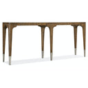 Chapman 80-Inch Narrow Console Table with Forged Pewter Accents | Hooker Furniture