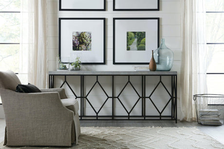 Ciao Bella Console Table Faux Concrete & Metal – Hooker Furniture