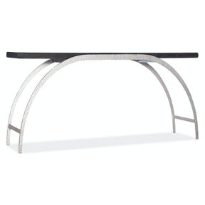 Metal and Wood Console Table Black & Silver – Hooker Furniture