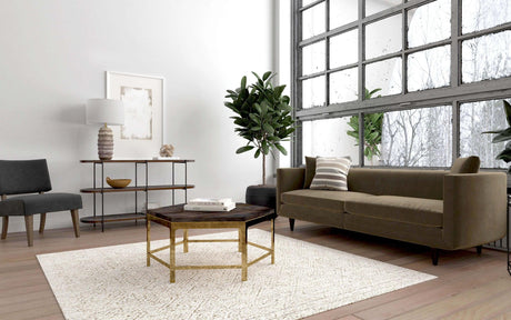 Rustic Industrial Oval Console Table with Shelves – Hooker Furniture