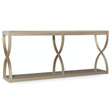 Elixir Console Table in Gray Beige Walnut & Champagne Silver – Hooker Furniture
