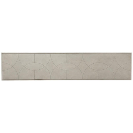 Elixir Console Table in Gray Beige Walnut & Champagne Silver – Hooker Furniture