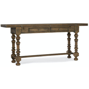 Bluewind Flip-Top Console Table in Saddle Brown – Hooker Furniture