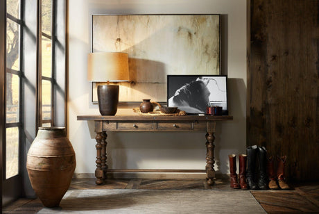 Bluewind Flip-Top Console Table in Saddle Brown – Hooker Furniture