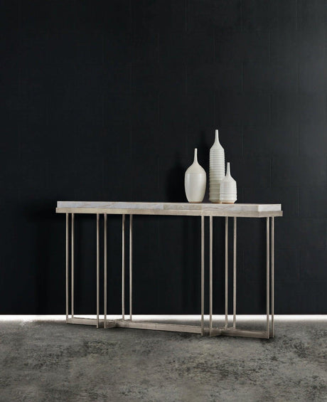 Melange Blaire Console Table in White Onyx & Pewter – Hooker Furniture