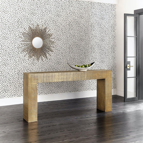 Melange Kanchan Sofa Console Gold Metal Clad – Hooker Furniture