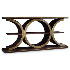 Melange Presidio Console Table Gold Walnut – Hooker Furniture