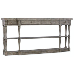 Sanctuary Four-Drawer Console Light Gray – Hooker Furniture