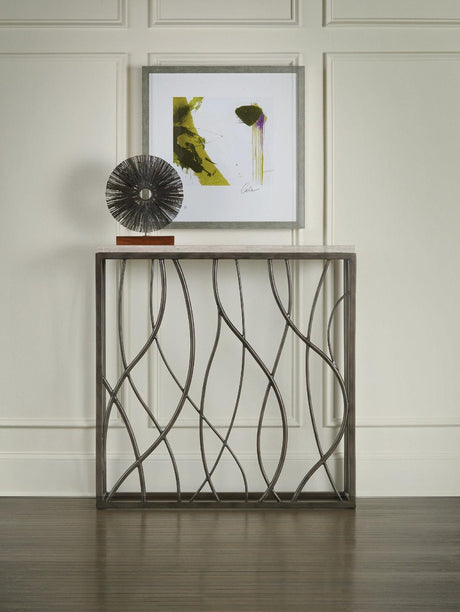 Thin Metal Console Table with Marble Top – Hooker Furniture