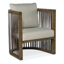Wilde U-Shaped Club Chair with Top-Grain Leather Strapping | Hooker Furniture