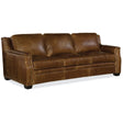 Yates Stationary Sofa in Buckaroo Colt Leather & Natchez Brown Legs – Hooker Furniture