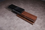 J&M Furniture - Ce Hudson Tv Base In Walnut & Black - 17475-Wb