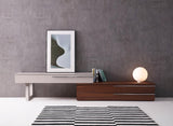 Ce Hudson Tv Base In Walnut & Taupe - 17475 - Wt | J&M | Home Elegance USA