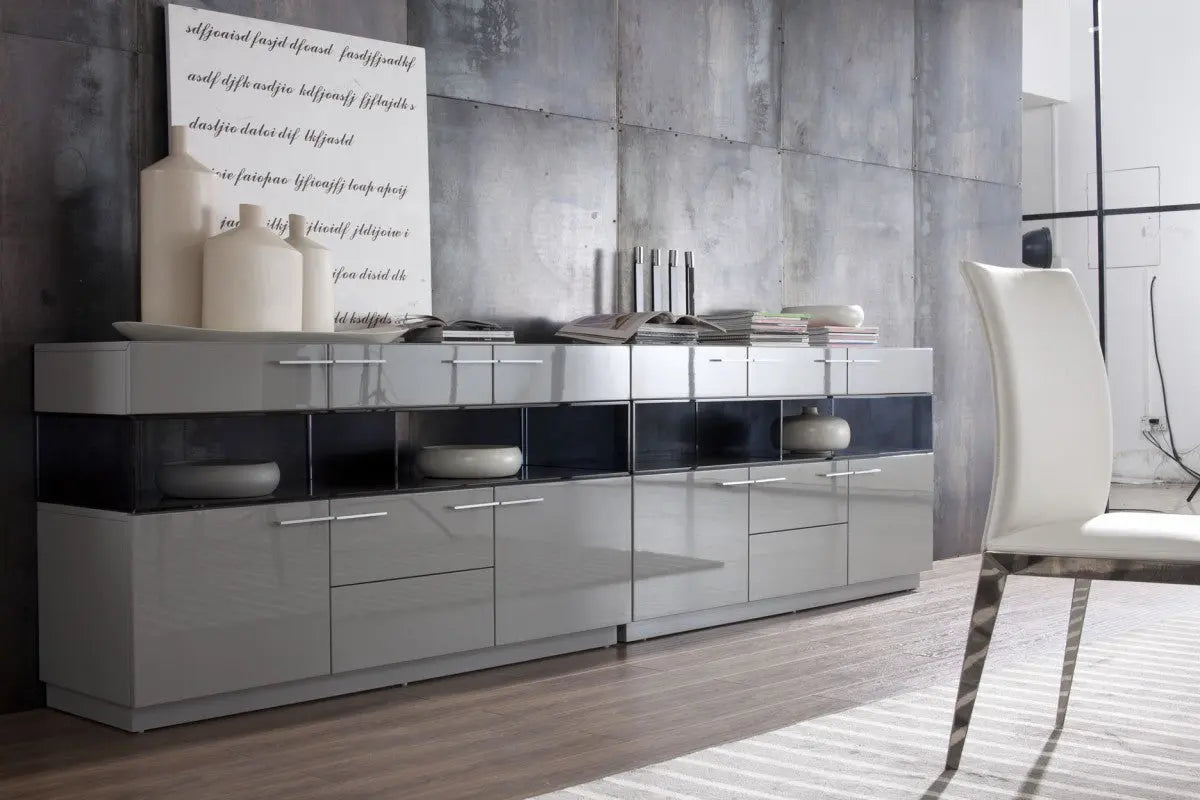 Vig Furniture - Modern Grey Buffet - Vgwcegob122