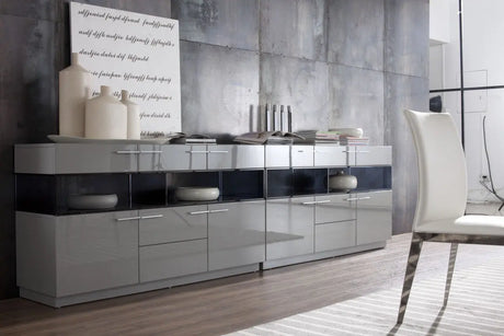 Vig Furniture - Modern Grey Buffet - Vgwcegob122