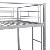 METAL Bunk Bed silver - Home Elegance USA
