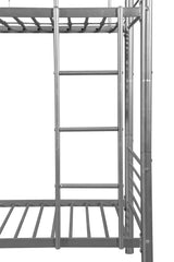 METAL Bunk Bed silver - Home Elegance USA