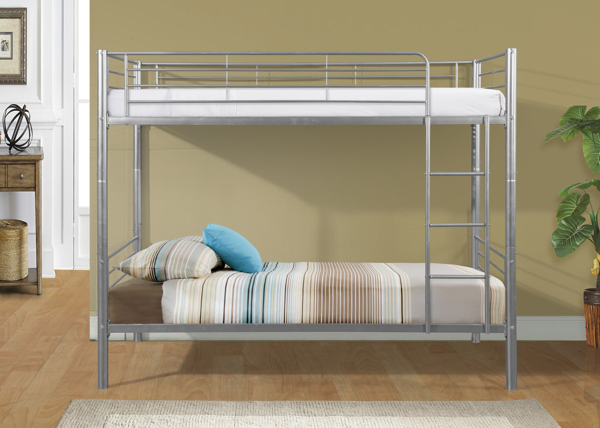 METAL BUNK BED GUNMETAL - Home Elegance USA