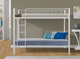 METAL BUNK BED  WHITE - Home Elegance USA