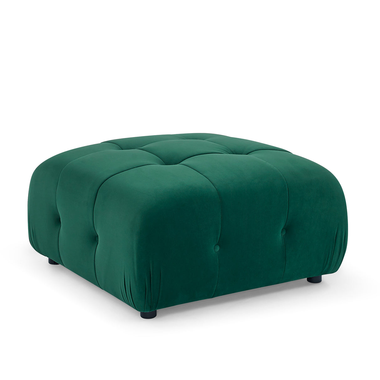 Modular Sectional Sofa, Button Tufted Designed and DIY Combination,L Shaped Couch with Reversible Ottoman, Green Velvet - Home Elegance USA