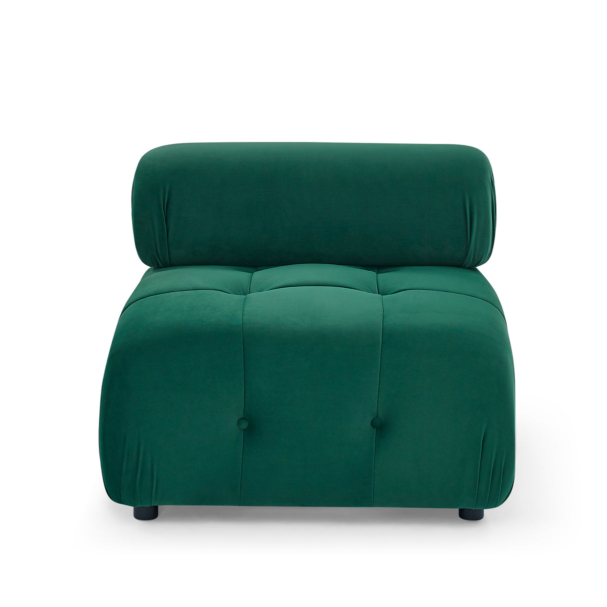 Modular Sectional Sofa, Button Tufted Designed and DIY Combination,L Shaped Couch with Reversible Ottoman, Green Velvet - Home Elegance USA