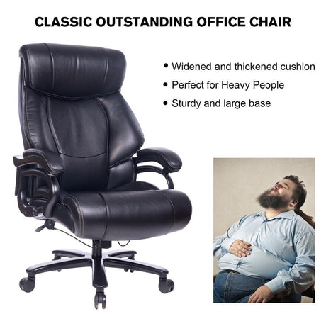 Vanbow.Office chair, ergonomic with armrest, adjustable height, heavy administrative chair. - Home Elegance USA