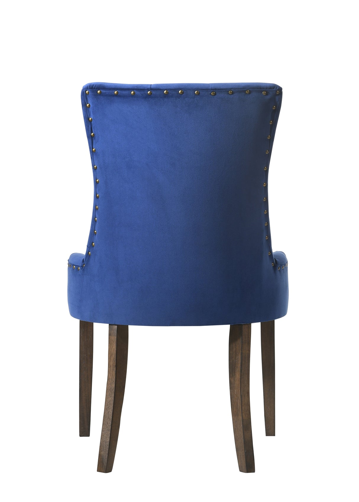 ACME Farren Side Chair, Blue Velvet & Espresso Finish 77165 - Home Elegance USA