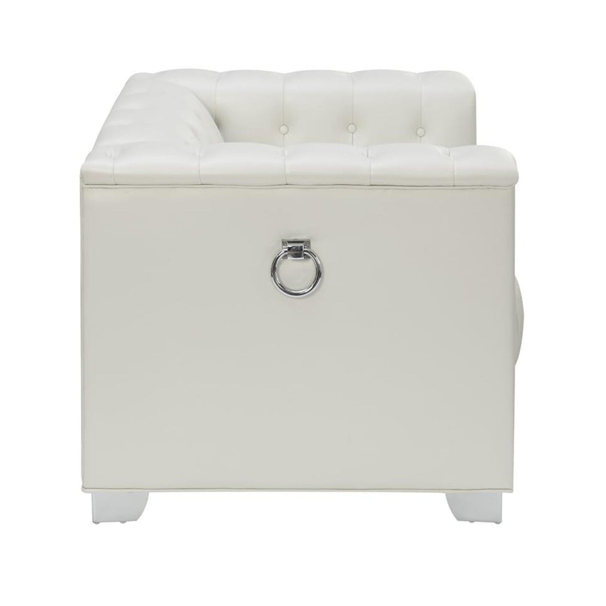 Impressively Styled Chair, White - Home Elegance USA