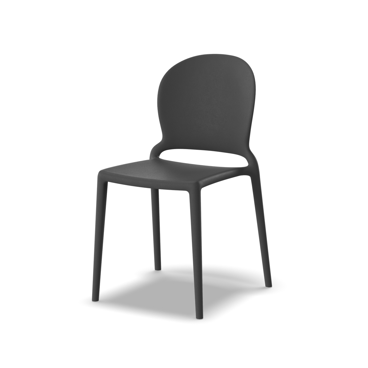 LESHI BAKU Armless Dining Chair-Set of 2, Premium Plastic - Home Elegance USA