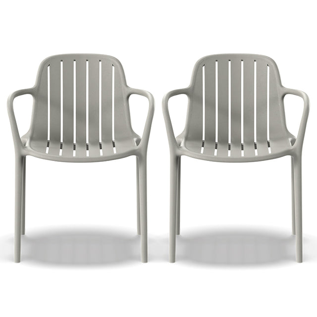 LESHI LINEN  Armchair-Set of 2, Premium Plastic - Home Elegance USA