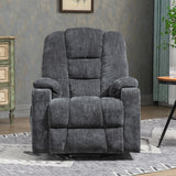EMON'S Large Power Lift Recliner Chair with Massage and Heat for Elderly, Overstuffed Wide Recliners, Heavy Duty Motion Mechanism with USB and Type C Ports, 2 Steel Cup Holders, Gray Home Elegance USA