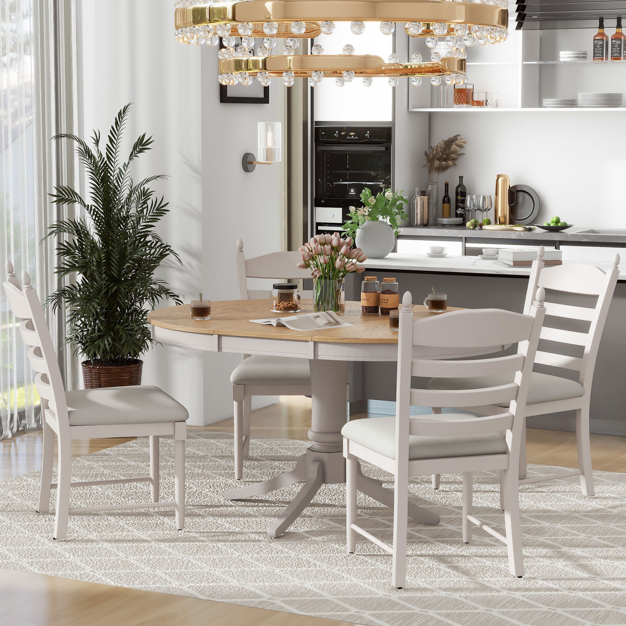 Off white kitchen discount chairs