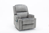 Electric Lift Recliner for the Elderly with Massage Therapy and Heat, Power Lift Chair, with 2 Cupholders, Sofa sSuitable for Living Room& Bed Room, Grey Home Elegance USA