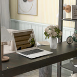 Full Loft Bed with Desk and Shelves,Espresso - Home Elegance USA