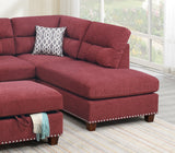 Sectional sofa Red Velvet #F6419 - Home Elegance USA