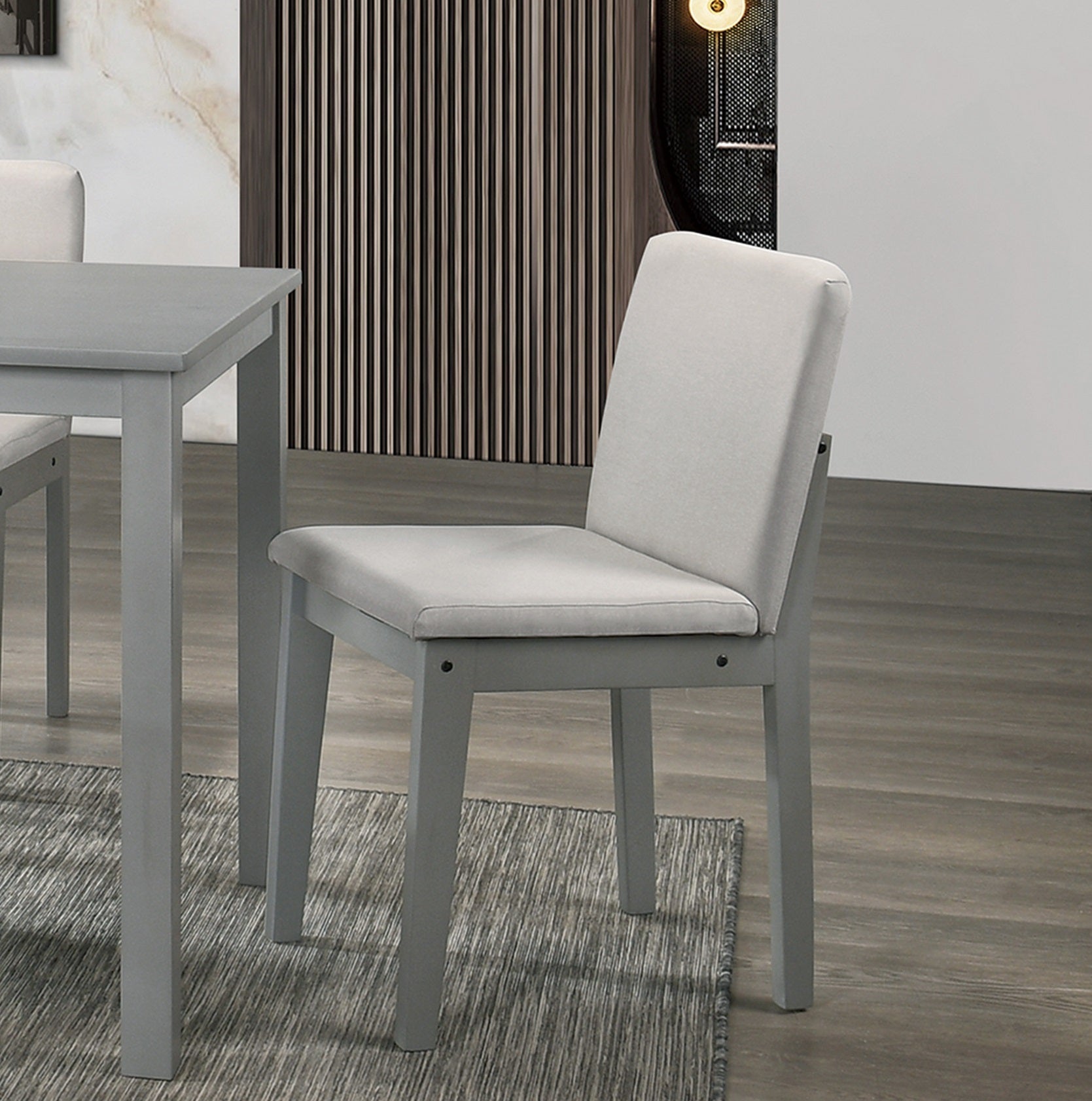 Grey chairs for online dining table