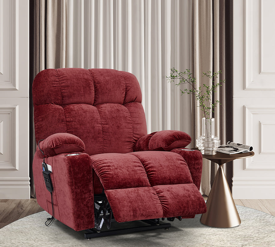 Lay flat online power lift recliner