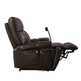Recliner Chair with Phone Holder,Electric Power Lift Recliner Chair with 2 Motors Massage and Heat for Elderly, 3 Positions, 2 Side Pockets, Cup Holders Home Elegance USA