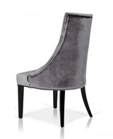 Aa031 Armani Xavira Velour Dining Chair (Set Of 2) Vgunaa031 - Gry | Home Elegance USA