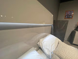J&M Furniture - Stoneage 5 Piece King Bedroom Set In Light Grey Lacquer - 17455K-5Set